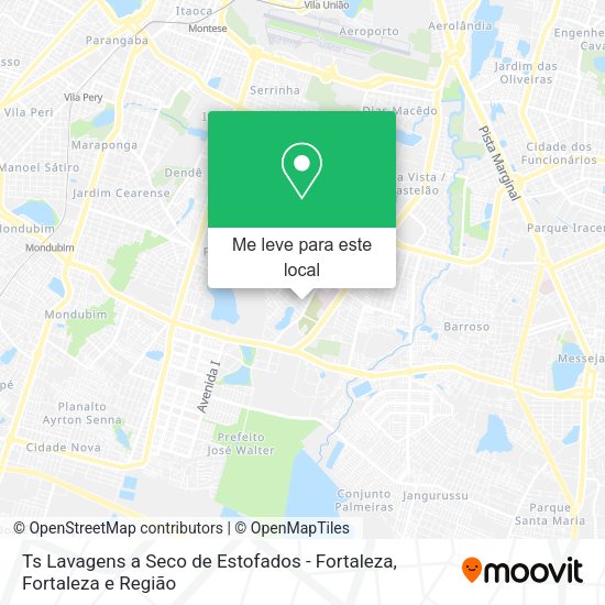 Ts Lavagens a Seco de Estofados - Fortaleza mapa
