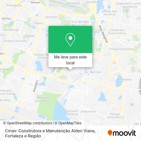 Cmav- Construtora e Manutenção Alderi Viana mapa