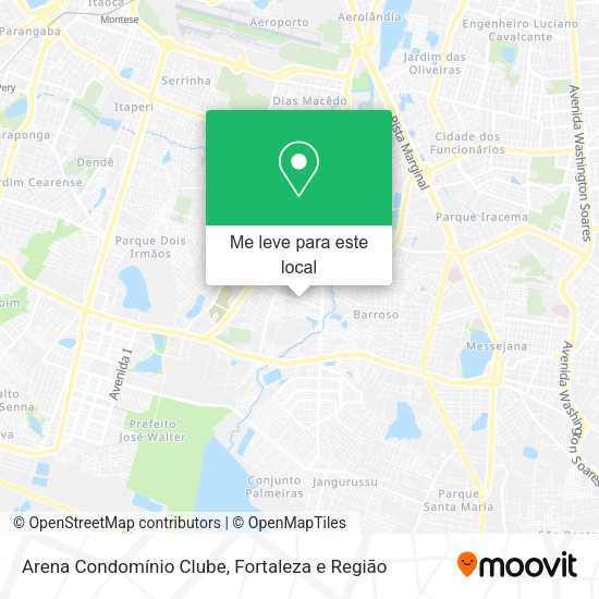 Arena Condomínio Clube mapa