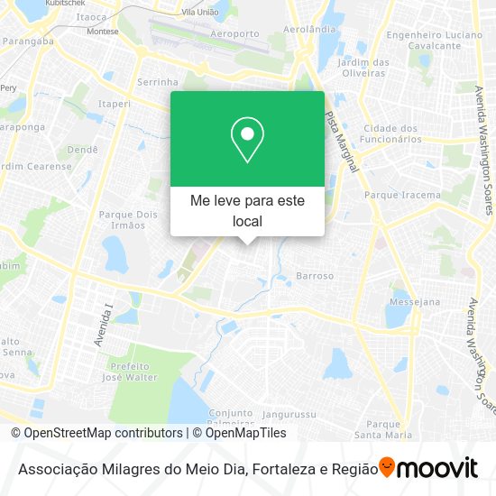 Associação Milagres do Meio Dia mapa
