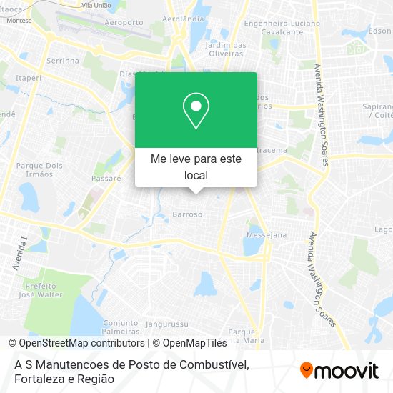 A S Manutencoes de Posto de Combustível mapa
