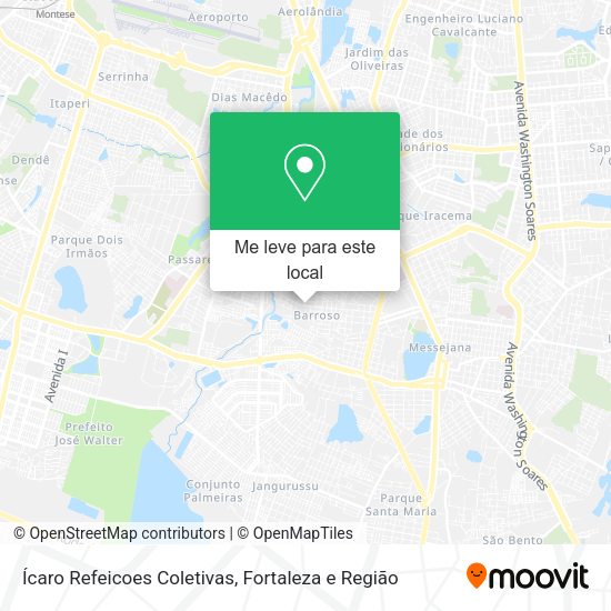 Ícaro Refeicoes Coletivas mapa