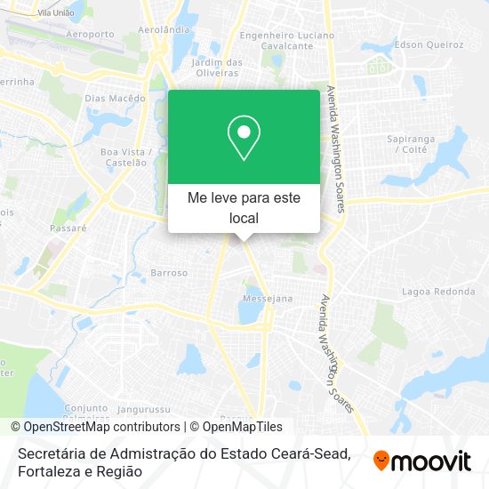 Secretária de Admistração do Estado Ceará-Sead mapa