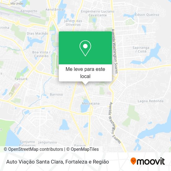 Auto Viação Santa Clara mapa