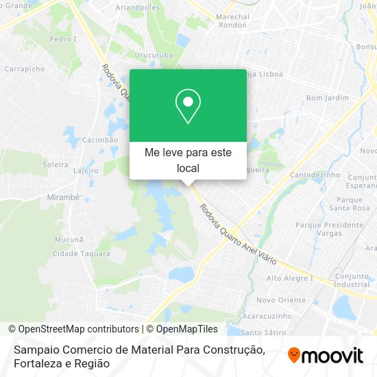 Sampaio Comercio de Material Para Construção mapa