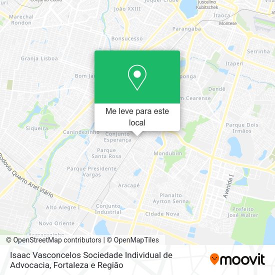 Isaac Vasconcelos Sociedade Individual de Advocacia mapa