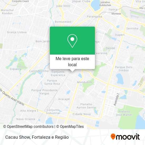 Cacau Show mapa