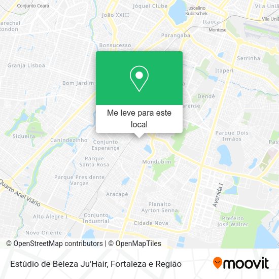 Estúdio de Beleza Ju'Hair mapa