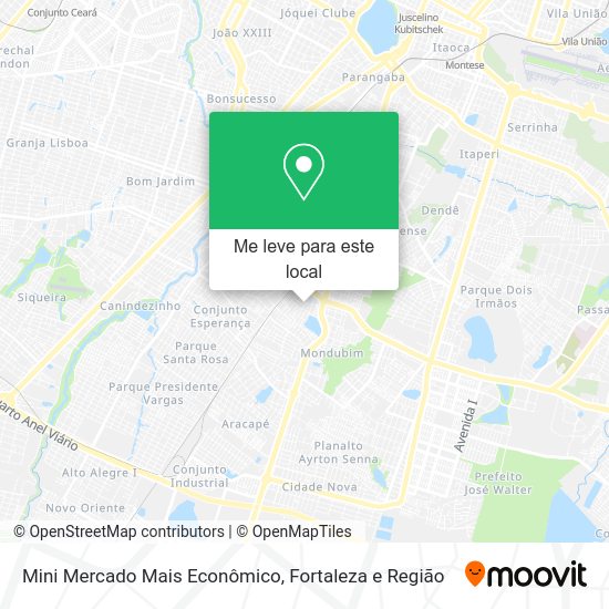 Mini Mercado Mais Econômico mapa