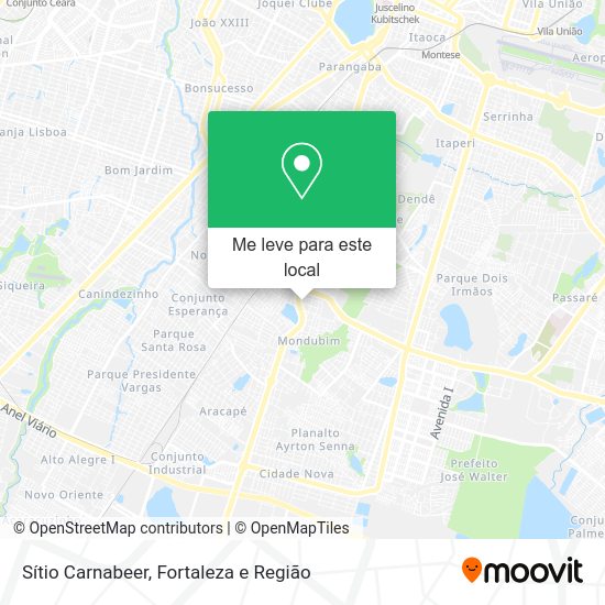 Sítio Carnabeer mapa