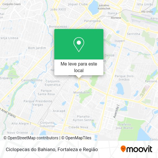 Ciclopecas do Bahiano mapa