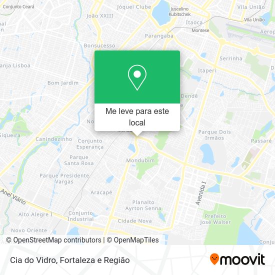 Cia do Vidro mapa