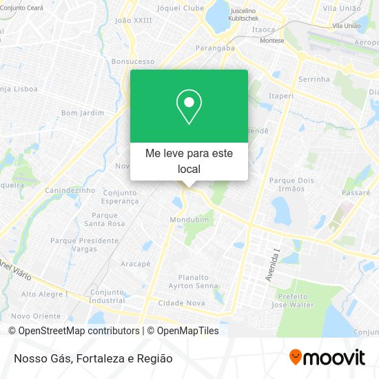 Nosso Gás mapa