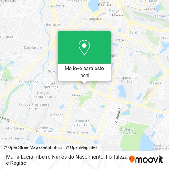 Maria Lucia Ribeiro Nunes do Nascimento mapa
