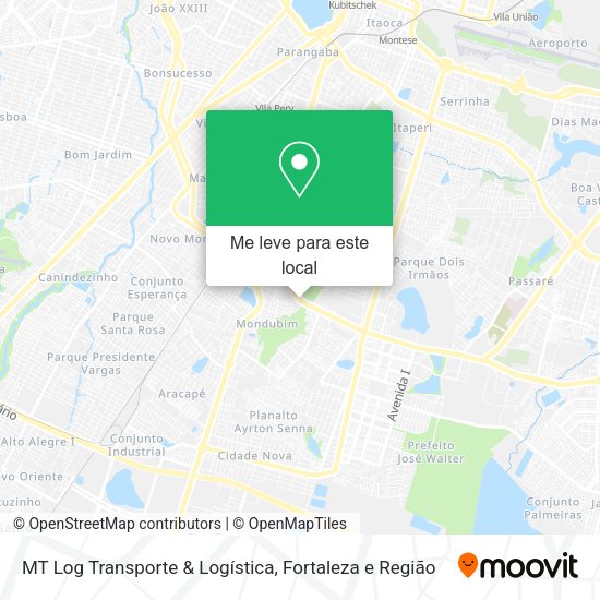 MT Log Transporte & Logística mapa