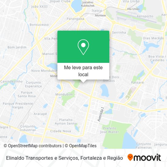 Elinaldo Transportes e Serviços mapa
