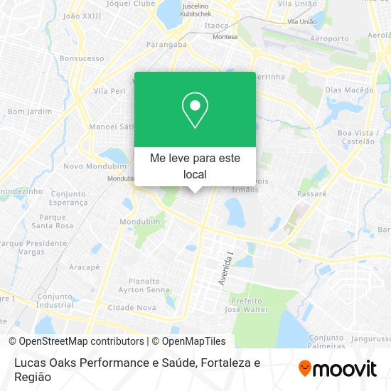 Lucas Oaks Performance e Saúde mapa