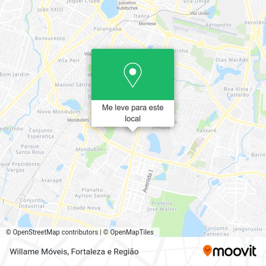 Willame Móveis mapa