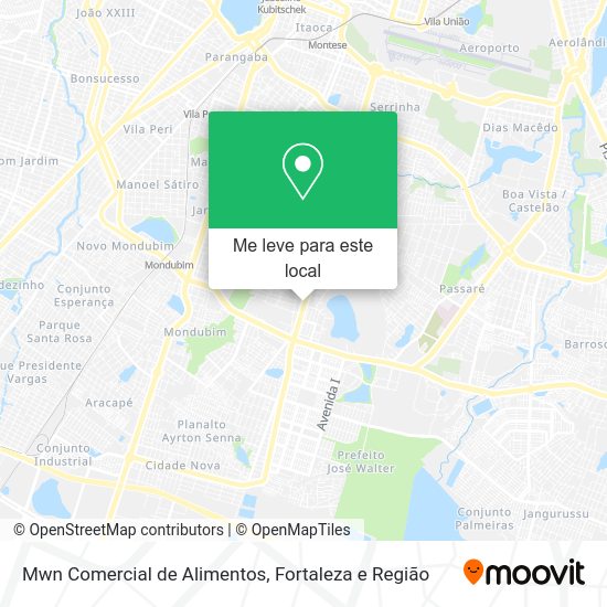 Mwn Comercial de Alimentos mapa