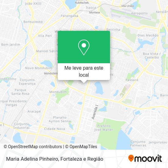 Maria Adelina Pinheiro mapa
