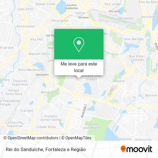 Rei do Sanduíche mapa