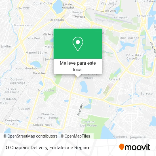 O Chapeiro Delivery mapa