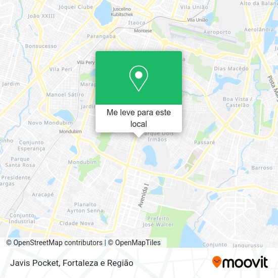Javis Pocket mapa