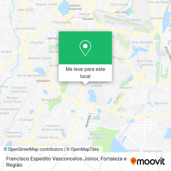 Francisco Espedito Vasconcelos Júnior mapa