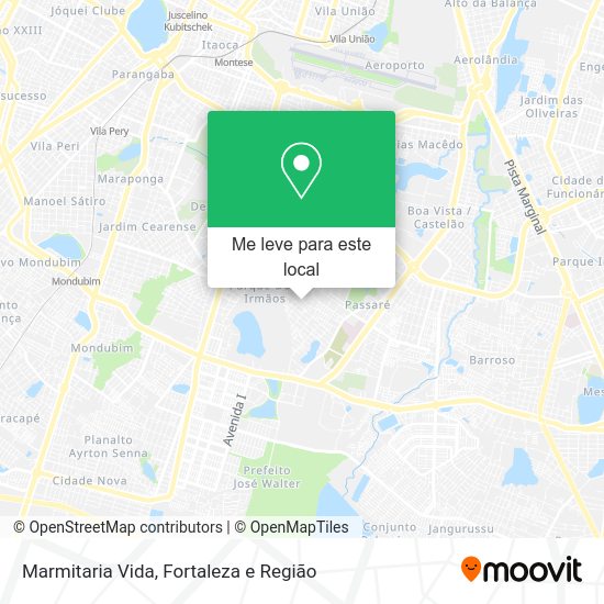 Marmitaria Vida mapa