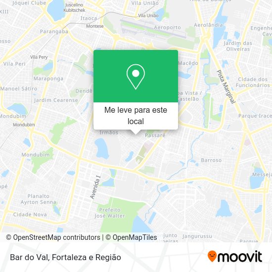 Bar do Val mapa