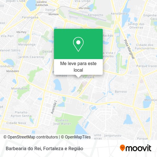 Barbearia do Rei mapa