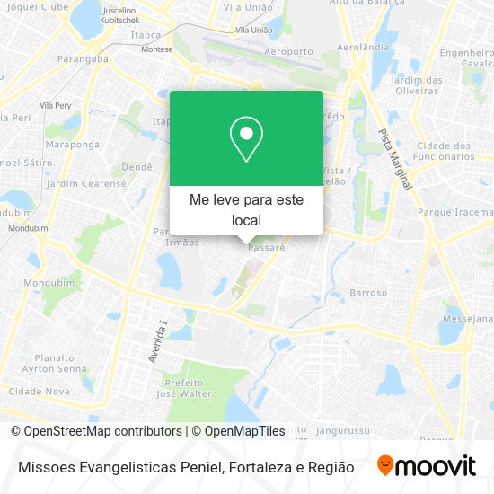 Missoes Evangelisticas Peniel mapa