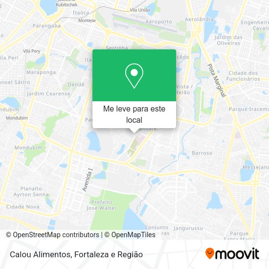 Calou Alimentos mapa