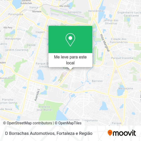 D Borrachas Automotivos mapa