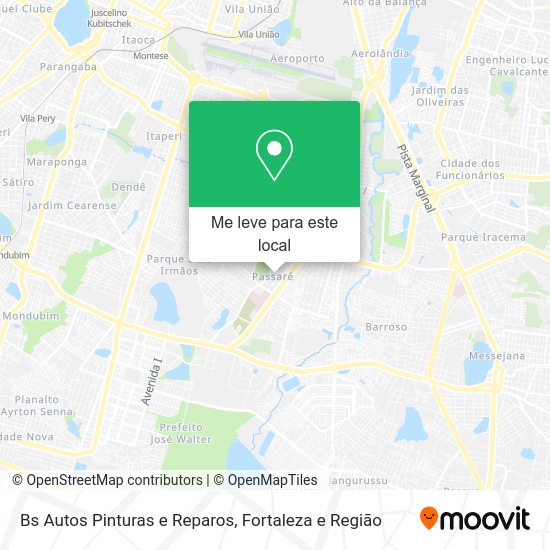 Bs Autos Pinturas e Reparos mapa