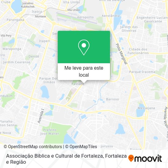 Associação Biblica e Cultural de Fortaleza mapa