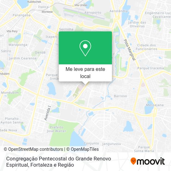 Congregação Pentecostal do Grande Renovo Espiritual mapa