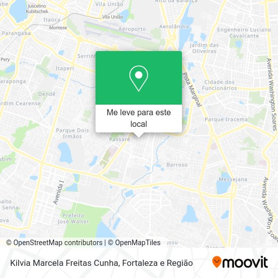 Kilvia Marcela Freitas Cunha mapa