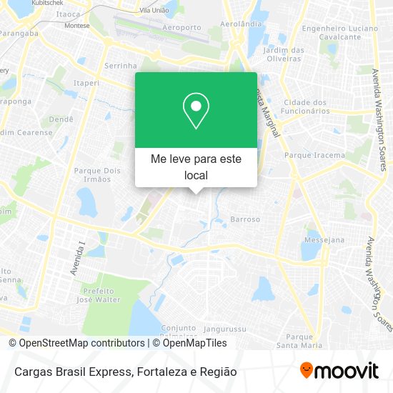 Cargas Brasil Express mapa