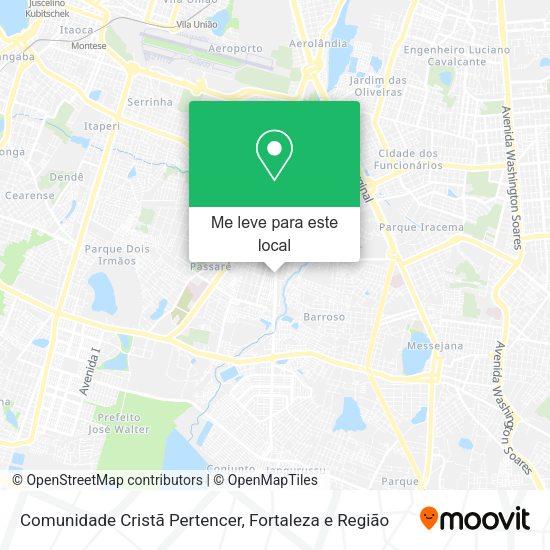 Comunidade Cristã Pertencer mapa