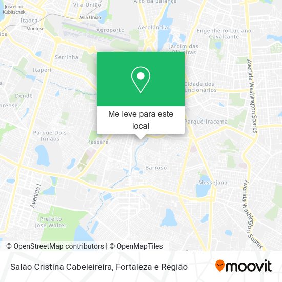 Salão Cristina Cabeleireira mapa
