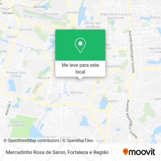 Mercadinho Rosa de Saron mapa