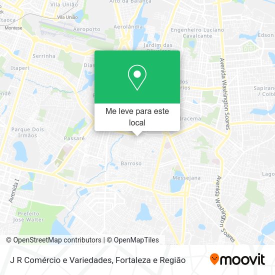 J R Comércio e Variedades mapa