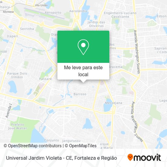 Universal Jardim Violeta - CE mapa