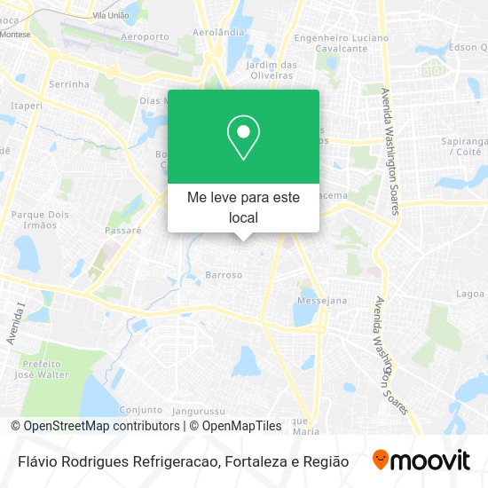 Flávio Rodrigues Refrigeracao mapa