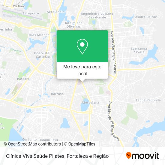 Clínica Viva Saúde Pilates mapa
