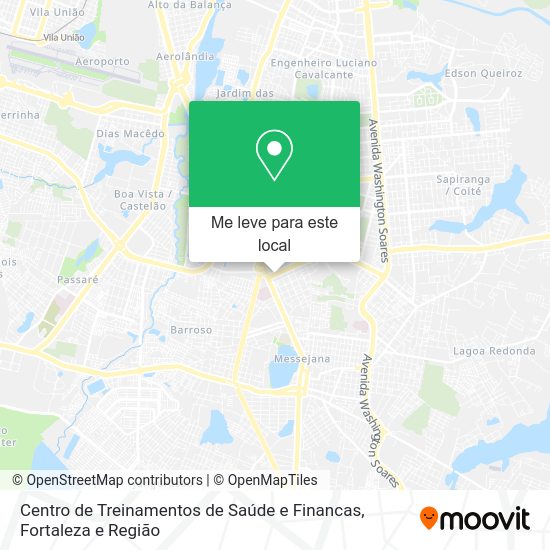 Centro de Treinamentos de Saúde e Financas mapa