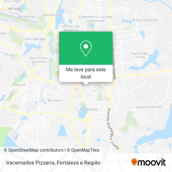 Iracemados Pizzaria mapa