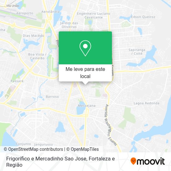 Frigorífico e Mercadinho Sao Jose mapa