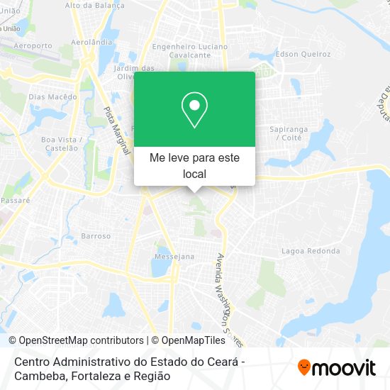 Centro Administrativo do Estado do Ceará - Cambeba mapa